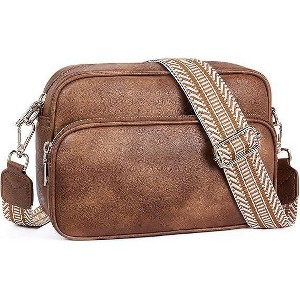 Generic Small Purses for Women, Travel Purses Anti Theft Crossbody Bags for Women, Vegan Leather with Adjustable Wide Guitar Strap - 1 of 4