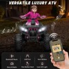 JOYRACER 24V Kids Ride-On ATV, 2-Seater 4-Wheeler Quad Electric Powerful Car w/ 800W Motor, Remote, High/Low Speed, Bluetooth/MP3 & LED for Big Kids - 4 of 4