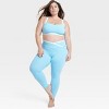 Women's Everyday Soft High-Rise Piped V-Waistband 7/8 Leggings - All In Motion™ - image 3 of 3