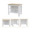 NicBex Mobile Kitchen Island Cart Morden Kitchen Carts with Storage, 3 Shelves and Spacious Top Surface for Kitchen - 2 of 4