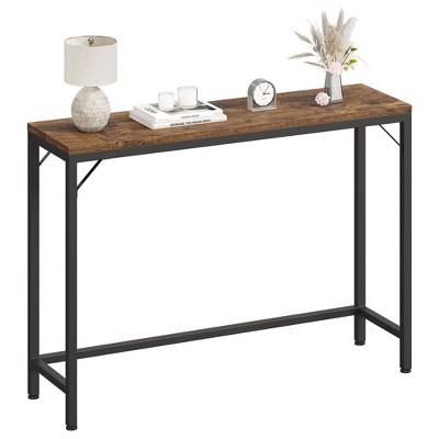 Behind Couch Table, Grey Console Table, 39.4" Sofa Table for Living Room, Industrial Hallway Table for Entryway -Vintage
