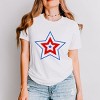 Simply Sage Market Patriotic Three Star Short Sleeve Tee - S - White - 2 of 4
