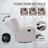 360° Swivel Rocking Recliner Chair, Glider Nursery Chair with Adjustable Footrest, Ergonomic Lounge Recliner - 2 of 4
