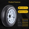 4.80x8 480-8 Tires for travel/camper/landscape/Cargo/Utility/Boat/Horse/Farm/Lawn, 4 Lug on 4'', Load Range C, 6PR - 2 of 4