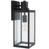 Agni Outdoor Wall Sconce Lights (Set of 2) - Black - Safavieh. - image 3 of 4