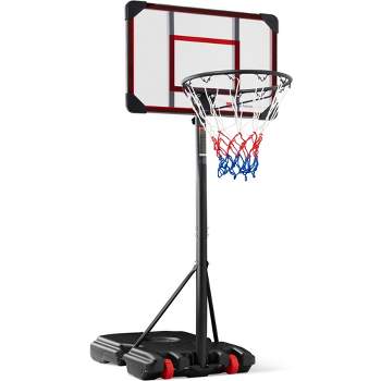 Best Choice Products Kids Height-Adjustable Basketball Hoop, Portable Backboard System w/ 2 Wheels