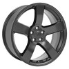 OE Wheels LLC DG12-20080-5115-24B1 Satin Black Wheel Painted (20 x 8. inches /5 x 115 mm, 24 mm Offset) - 2 of 2