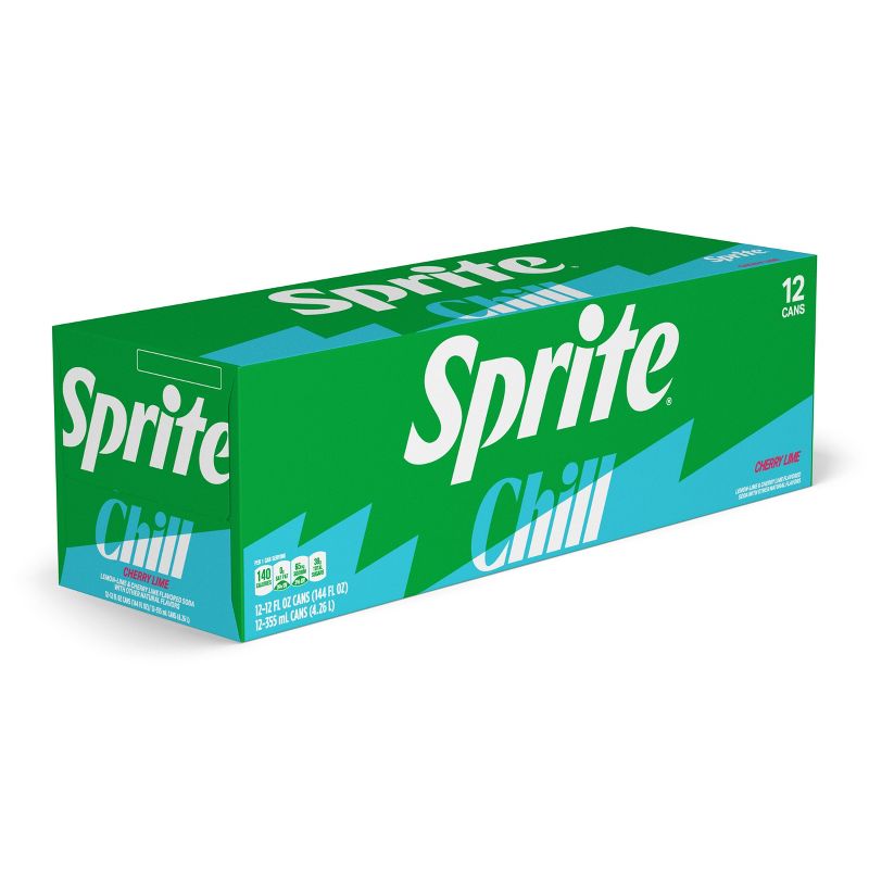 Sprite Chill Cherry Lime Natural Flavor Soda - 12pk/12 fl oz Cans, 4 of 7