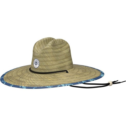 Huk Men Straw Wide Brim Fishing & Beach Hat Palm Wash - Set Sail : Target