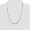 Black Bow Jewelry 4.1mm Sterling Silver Solid Flat Cuban Anchor Chain Necklace - 3 of 4