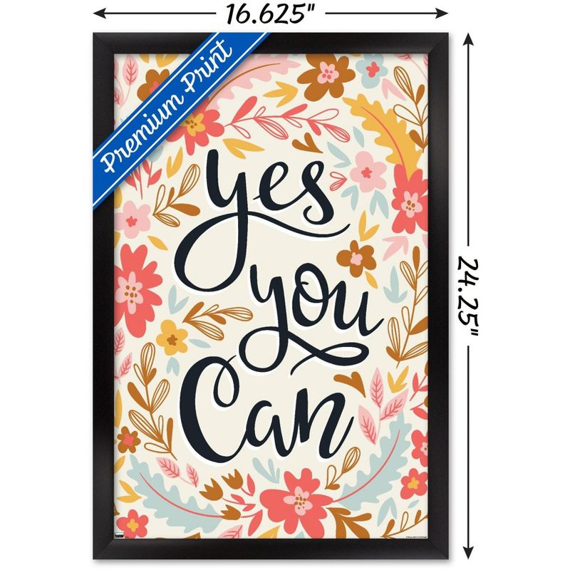 Trends International Cozy Joy - Yes You Can Framed Wall Poster Prints, 3 of 7