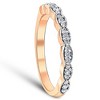 Pompeii3 1/5 cttw Diamond Stackable Womens Wedding Ring 14k Rose Gold - 3 of 4