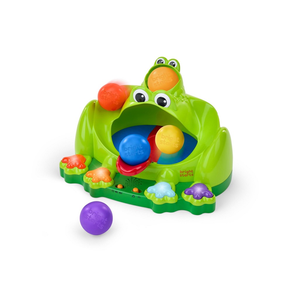 Bright Starts Poppin Ball Frog Ball Play Toy: Fine Motor Skills Development
