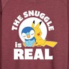 Women's - Pokémon - The Snuggle Is Real Pikachu And Piplup Lightweight French Terry Wide Neck Long Sleeve Shirt - 2 of 4