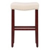 WestinTrends 29" Upholstered Saddle Seat Counter Stool - 3 of 4