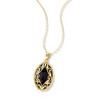 Ross-Simons Oval Black Onyx and 14kt Yellow Gold Pendant Necklace - 3 of 4
