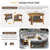 Whisen 6 - Person Outdoor Seating Group with Cushions and A Coffee Table - 4 of 4