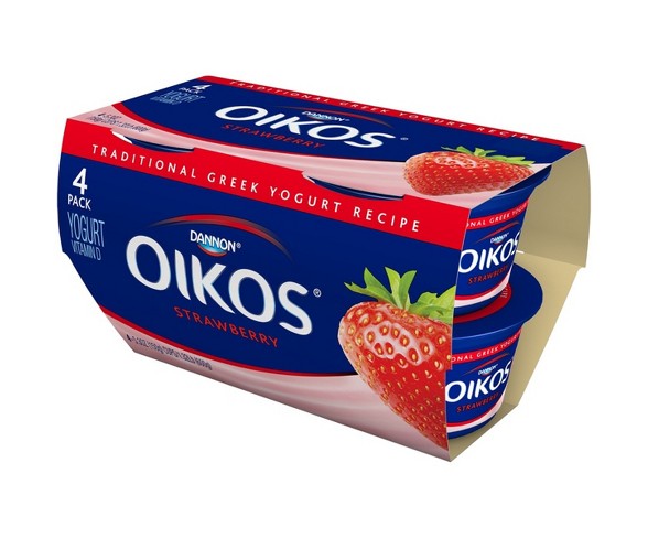 Dannon Oikos Strawberry Greek Yogurt - 4pk/5.3oz cups