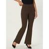 Hobemty Women's Work High Waist Flare Leg Stretchy Bell Pants - 3 of 4