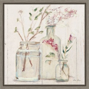 Amanti Art Blossoms on Birch VI by Cheri Blum Canvas Wall Art Print Framed 16-in. x 16-in. - 1 of 4