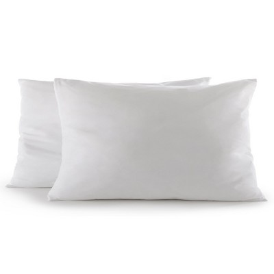 Cheer Collection Set of 2 Decorative White Square Accent Throw