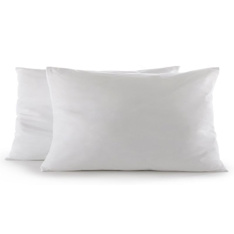 Cheer Collection Set of 2 White Throw Pillows, 1 of 7