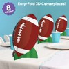 Big Dot of Happiness 3D Football Centerpiece Table Decorations, Freestanding Football Baby Shower or Birthday Party Centerpieces - 8 Count - 2 of 4