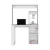 Vynxaria Desk Hutch Shelves Modern Design in Black/White for Stylish Home Offices Student Rooms - 3 of 4