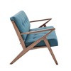 Sapphtopaz Accent Chair Wood Frame Upholstered Modern Lounge Chair Living Room Chair Comfy Chair for Living Room - 2 of 4