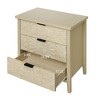 HDZNVF 3 Drawer Embossed Dressers, Suitable for Bedroom, Living Room, Study - 4 of 4
