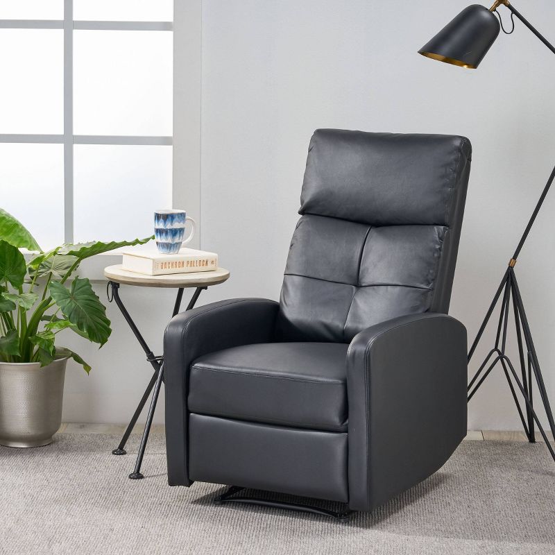 Samedi Faux Leather Recliner Club Chair - Christopher Knight Home, 3 of 8