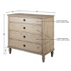 NicBex 4 Drawer Dresser for Bedroom,Modern Style Drawers with Black Round Handle,Dressers for Kids Room,Living Room,Entry and Hallway,Natural - 3 of 4