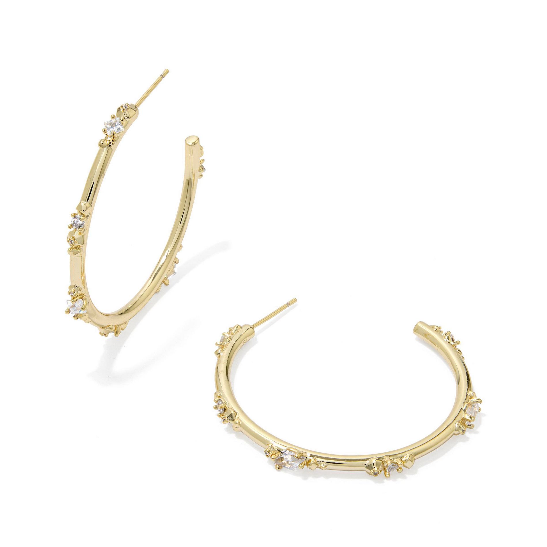 Kendra Scott Meridith Metal Hoop Earrings - Gold