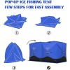 Portable Ice Fishing Shelter - Spacious 6 to 8-Person Pop-Up Ice Fishing Tent - Durable and Weather Resistant Winter Fishing Shelter - 4 of 4
