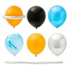 Blue Panda 102 Piece Outer Space Kids Birthday Party Decorations Kits with Backdrop, Banner, Backdrop, Balloons, Swirls, Cupcake Toppers - 4 of 4