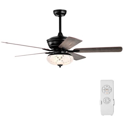 Tangkula 52" Ceiling Fan with 3 Wind Speeds 5 Reversible Blades & Remote Control Grey