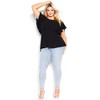 Women's Plus Size Romantic Mood Top - black | CITY CHIC - 3 of 4