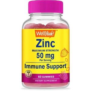 WellYeah Zinc Gummies 50 mg - Berry Flavor - 60 Count - 1 of 4