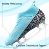 Vizari Saco MC Adult Soccer Cleats for Outdoor Play | Mid-Cut High Ankle Football Shoes with Sock | Professional Spikes High Top Football Cleats | Transparent Studs Soccer Cleats - 3 of 4