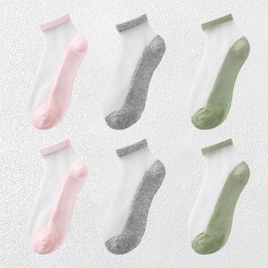 Alilang Chic Women's Summer Thin Ankle Socks Soft for Casual 6Pk - 1 of 4