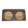 QPower QSMBASS12 Dual 12" Inch Sealed Angled Subwoofer Sub Box Speaker Enclosure - 2 of 4