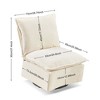 TIRAMISUBEST Detachable White Single 360 Swivel Rocking Rocker: Comfortable Seating for Living Room & Bedroom, Swivel Sofa Chair & Lounge - 2 of 4