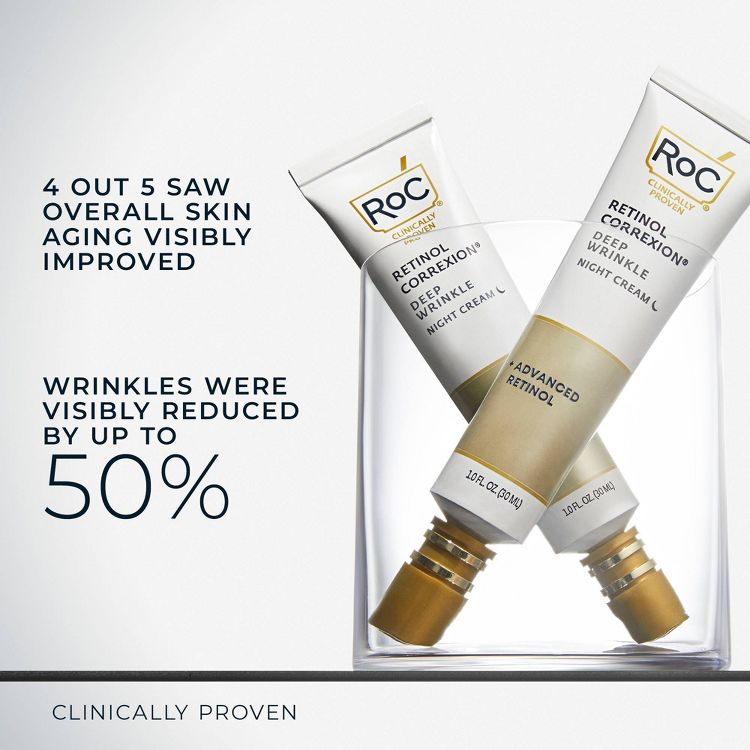 RoC Retinol Anti-Aging + Firming Night Face Moisturizer - 1 fl oz, 4 of 9