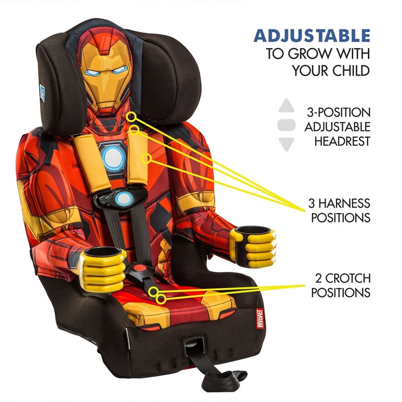 KidsEmbrace Combination 5 Point Harness Booster Car Seat, 3 of 11