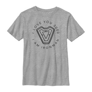 Boy's Marvel I Am Iron Man Love 3000 T-Shirt - 1 of 4