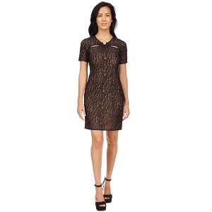 Michael Kors Womens Lace Ring Cutout Sheath Dress - 1 of 1
