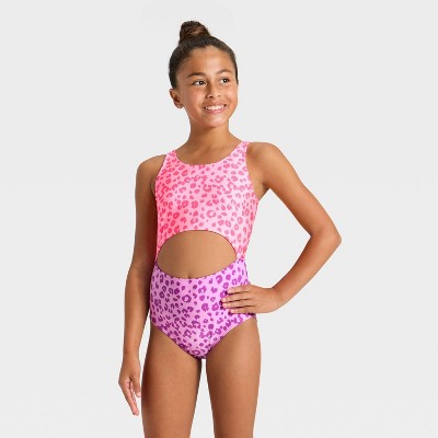 Детские купальники Cat & Jack Girls' Cheetalicious Swimwear Set - Cat & Jack™ Pink L — фото 3