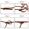 INSPIRE CHIC Women's Skinny Waistband No Buckle Fit to Dress Adjustable Belt - 4 of 4