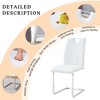 NicBex PU Leather Dining Chairs with Metal Legs,Armless Chairs for Kitchen,Living Room - 4 of 4