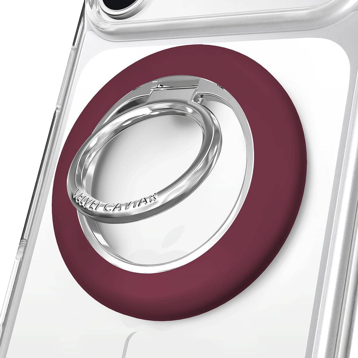 VELVET CAVIAR Magnetic Cell Phone Ring & Stand Charms - Burgundy 1990 - thumbnail 5